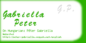 gabriella peter business card