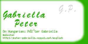 gabriella peter business card